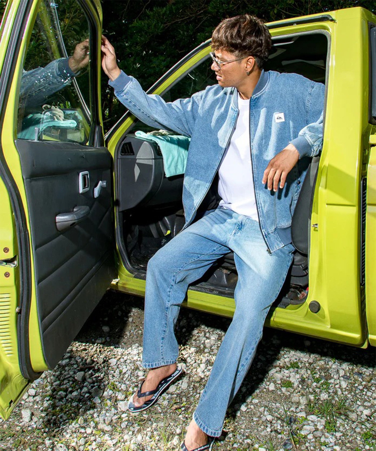 QUIKSILVER クイックシルバー ブルゾン メンズ デニムジャケット DENIM
