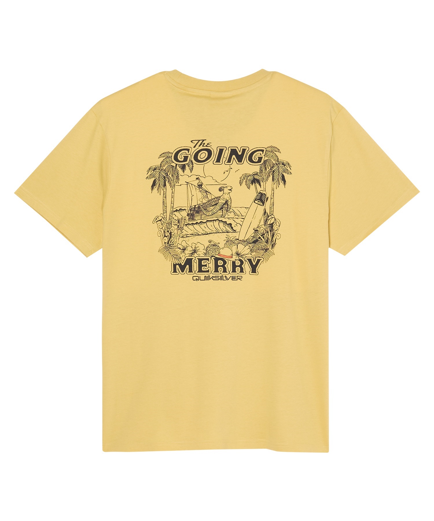 QUIKSILVER クイックシルバー  半袖 Tシャツ メンズ コラボ ONE PIECE X QUIKSILVER MERRY SS EQYZT08510(PLA0-S)