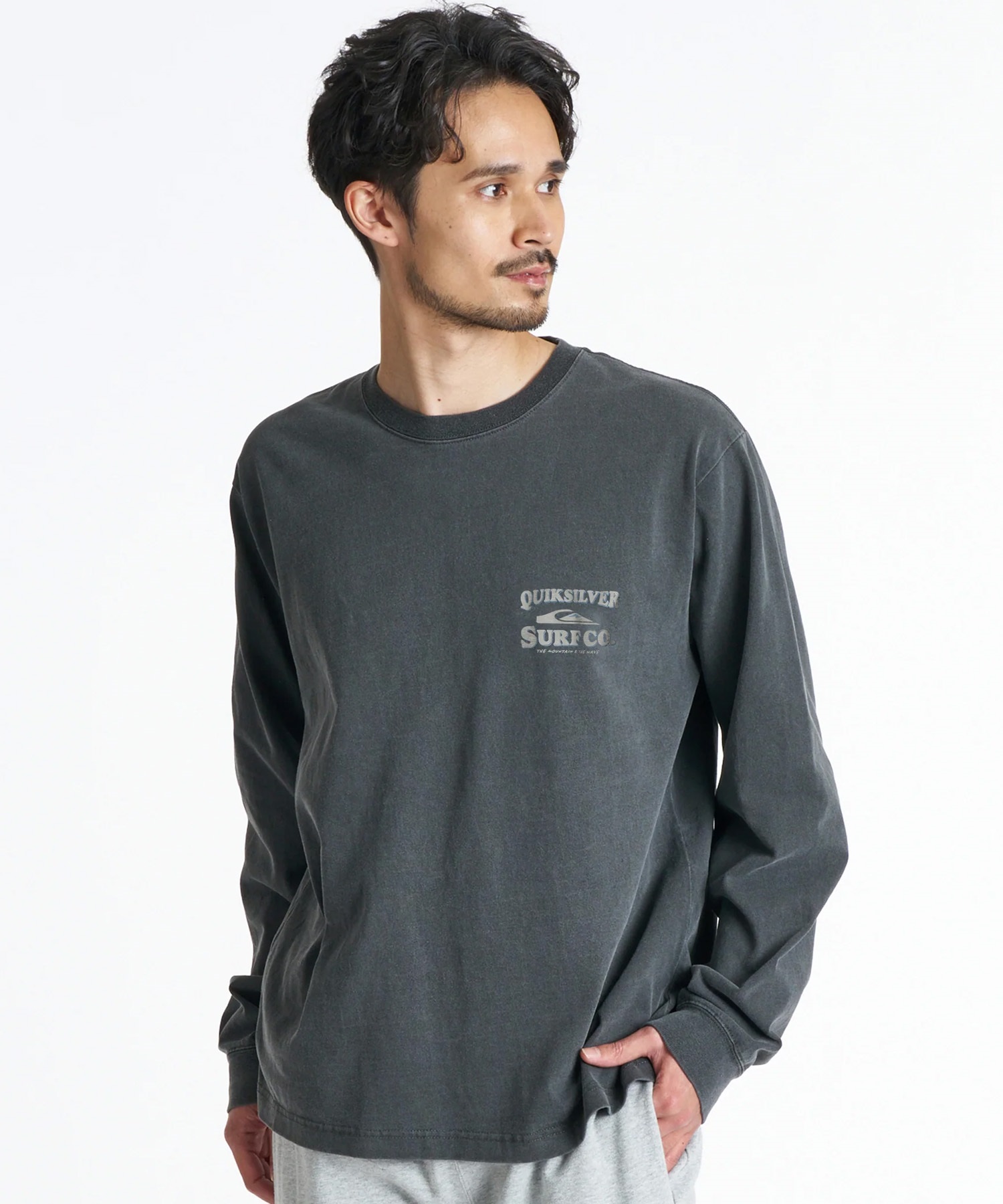 QUIKSILVER クイックシルバー 長袖 Tシャツ ロンT メンズ ロゴ バック