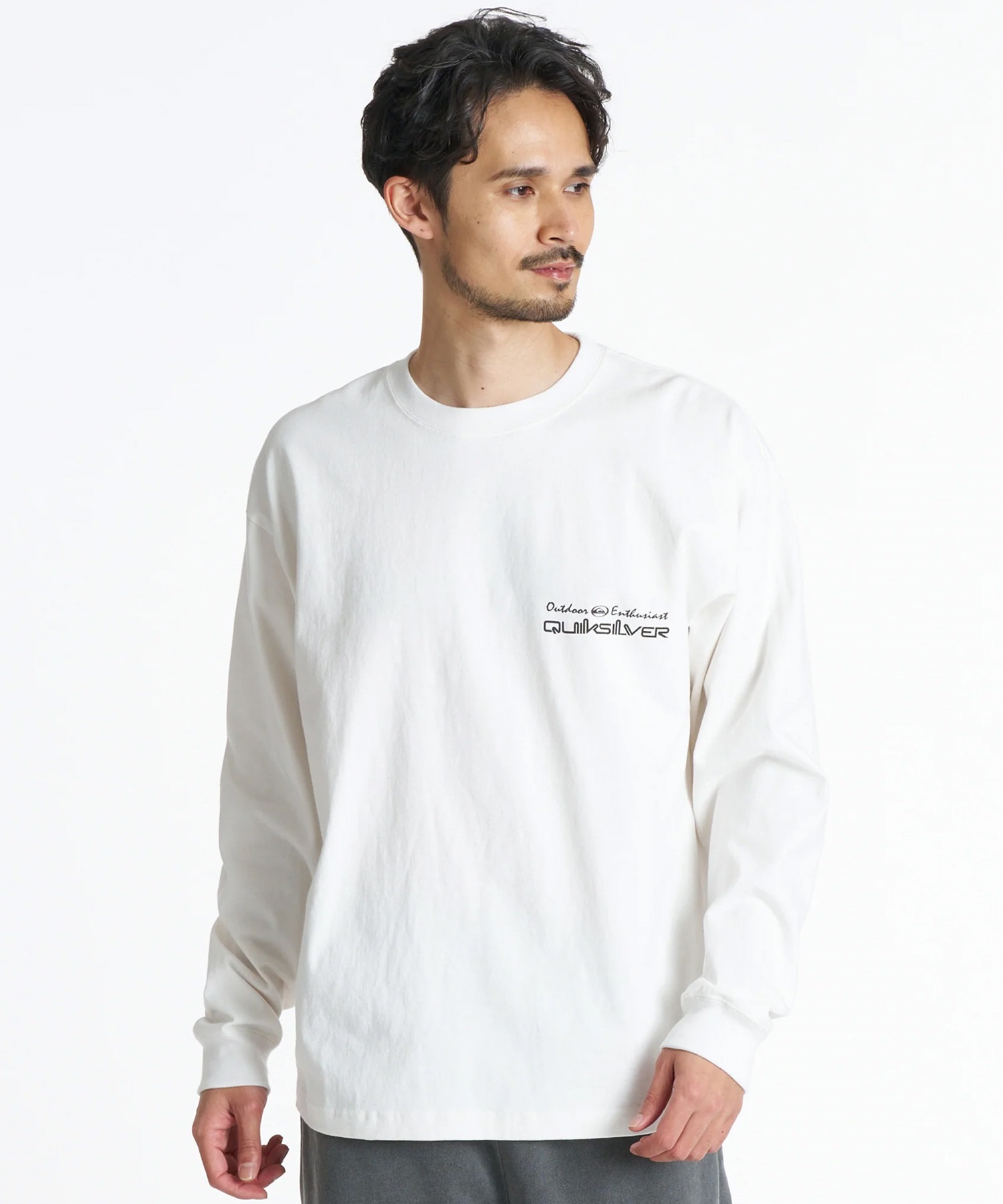 QUIKSILVER クイックシルバー 長袖 Tシャツ ロンT メンズ ロゴ バック