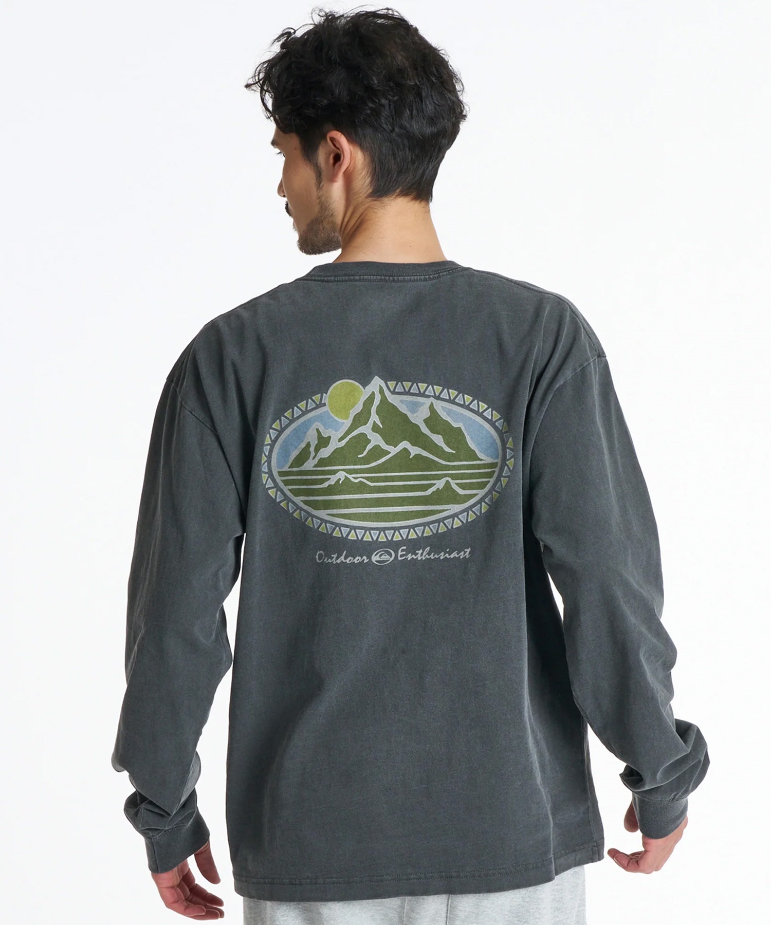 QUIKSILVER クイックシルバー 長袖 Tシャツ ロンT メンズ ロゴ バック