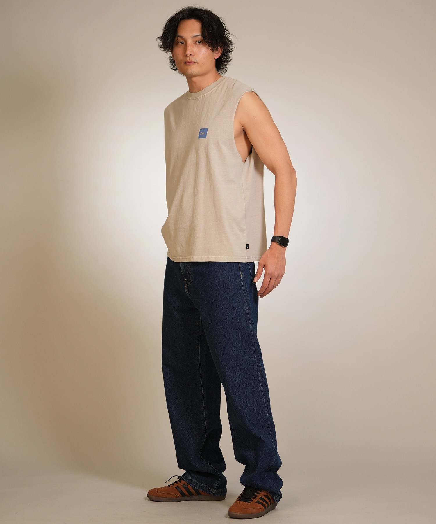 QUIKSILVER クイックシルバー タンクトップ メンズ ロゴ バック
