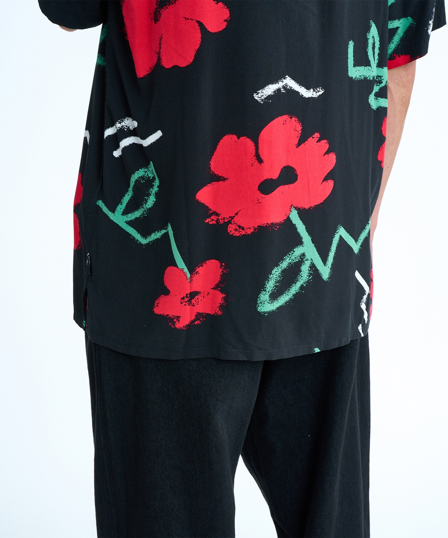 QUIKSILVER クイックシルバー 半袖 シャツ メンズ 花柄 SAFE PARADISE