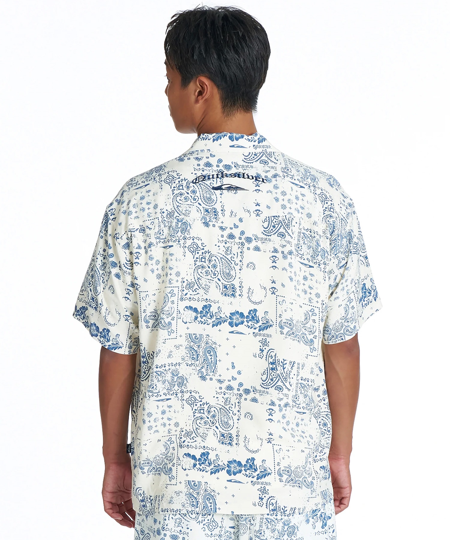 QUIKSILVER クイックシルバー 半袖 シャツ メンズ ペイズリー柄