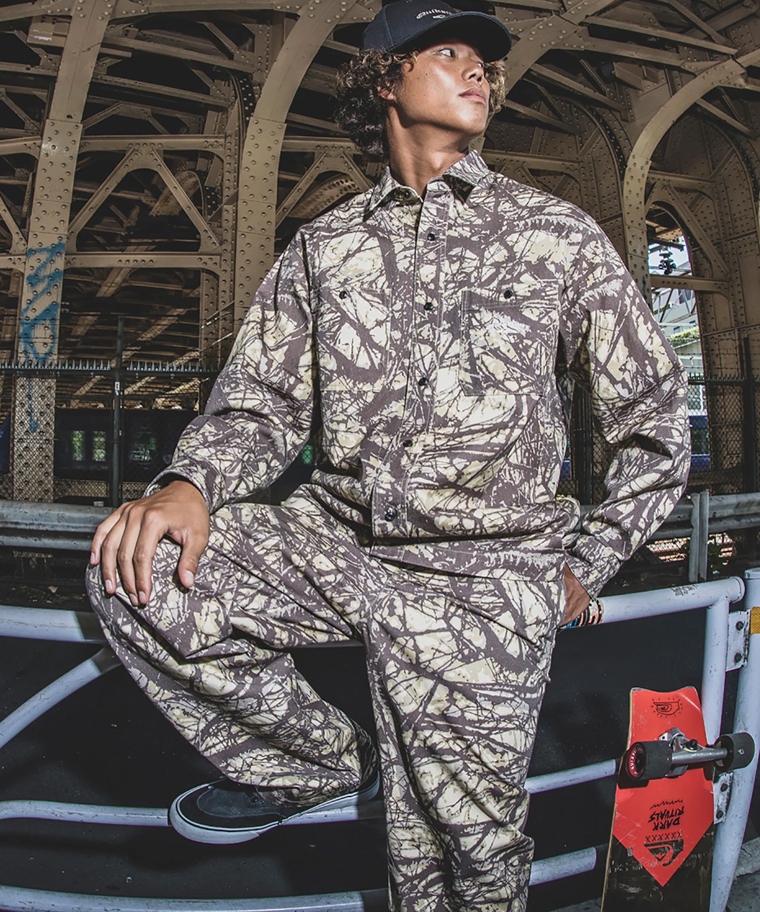 QUIKSILVER クイックシルバー 長袖 シャツ メンズ チノツイル