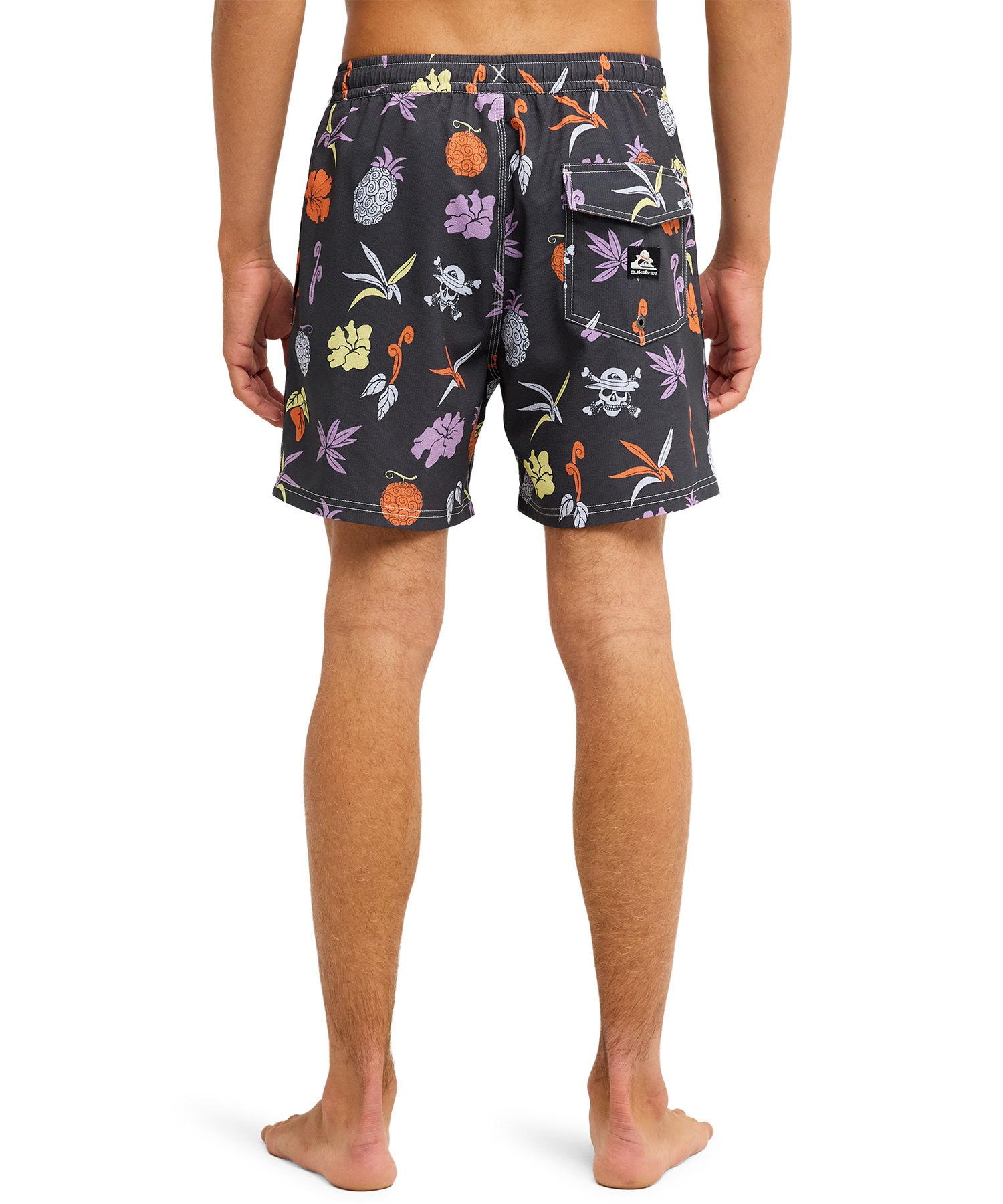 QUIKSILVER クイックシルバー 水着 トランクス ボードショーツ メンズ コラボ ONE PIECE X QUIKSILVER PRINTED VOLLEY 16 EQYJV04260(PHM6-S)