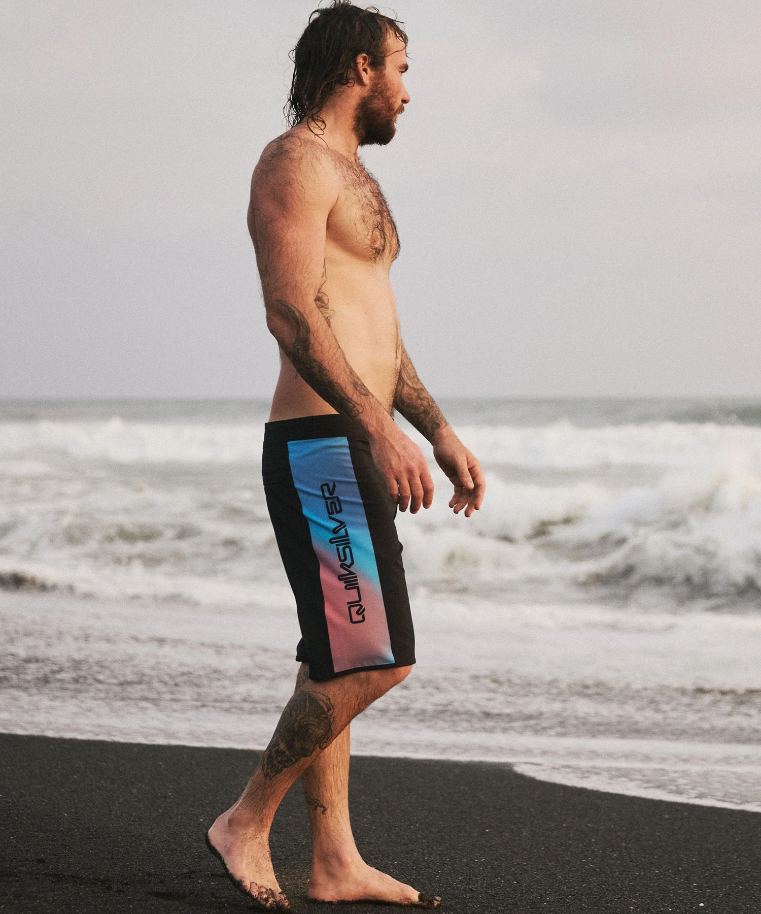 QUIKSILVER クイックシルバー 水着 海パン トランクス サーフパンツ メンズ ボードショーツ 撥水 ストレッチ 20インチ EQYBS04926(KVJ6-28inch)