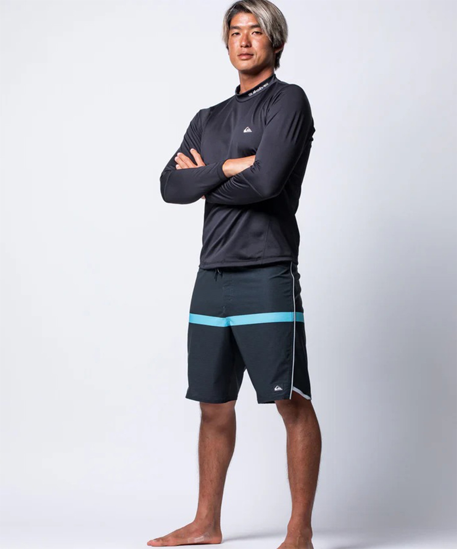 QUIKSILVER クイックシルバー 水着 ラッシュガード 長袖 Tシャツ ロンT
