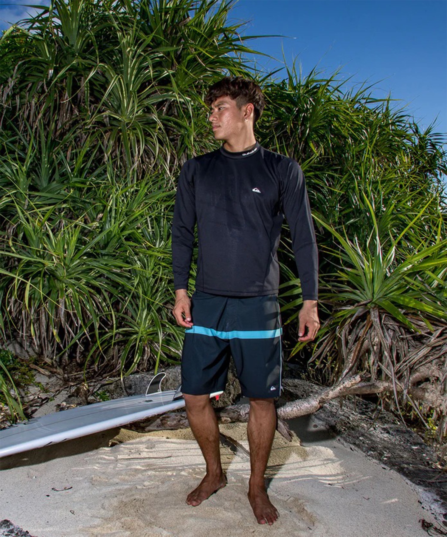 QUIKSILVER クイックシルバー 水着 ラッシュガード 長袖 Tシャツ ロンT