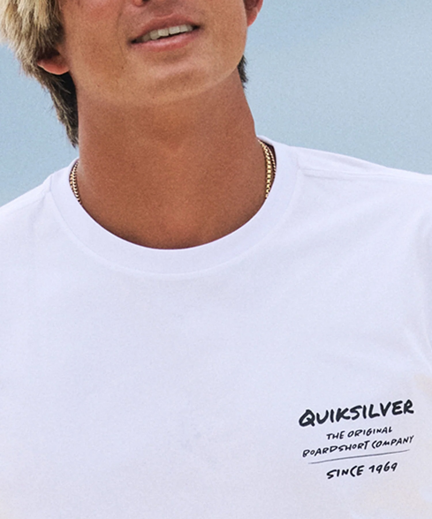 QUIKSILVER クイックシルバー 水着 ラッシュガード 半袖 Tシャツ メンズ UVカット 軽量 速乾 水陸両用 QLY261022(WHT-M)
