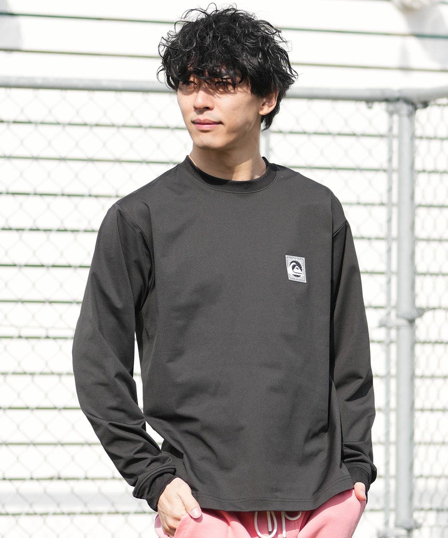 ウェア K QUIKSILVER クイックシルバー 水着 ラッシュガード 長袖 Tシャツ ロンT