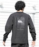 QUIKSILVER クイックシルバー 水着 ラッシュガード 長袖 Tシャツ ロンT メンズ UVカット 速乾 接触冷感 水陸両用 QLY261622M ムラサキスポーツ限定(BLK-M)