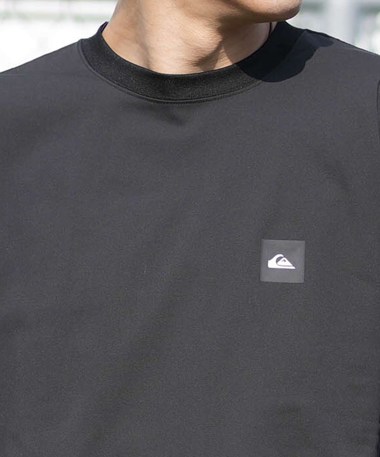 QUIKSILVER クイックシルバー 水着 ラッシュガード 長袖 Tシャツ ロンT メンズ UVカット 速乾 接触冷感 水陸両用 QLY261622M ムラサキスポーツ限定(BLK-M)