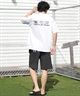 QUIKSILVER クイックシルバー 水着 ラッシュガード 半袖 Tシャツ メンズ UVカット 速乾 接触冷感 水陸両用 QLY261625M ムラサキスポーツ限定(WHT-M)