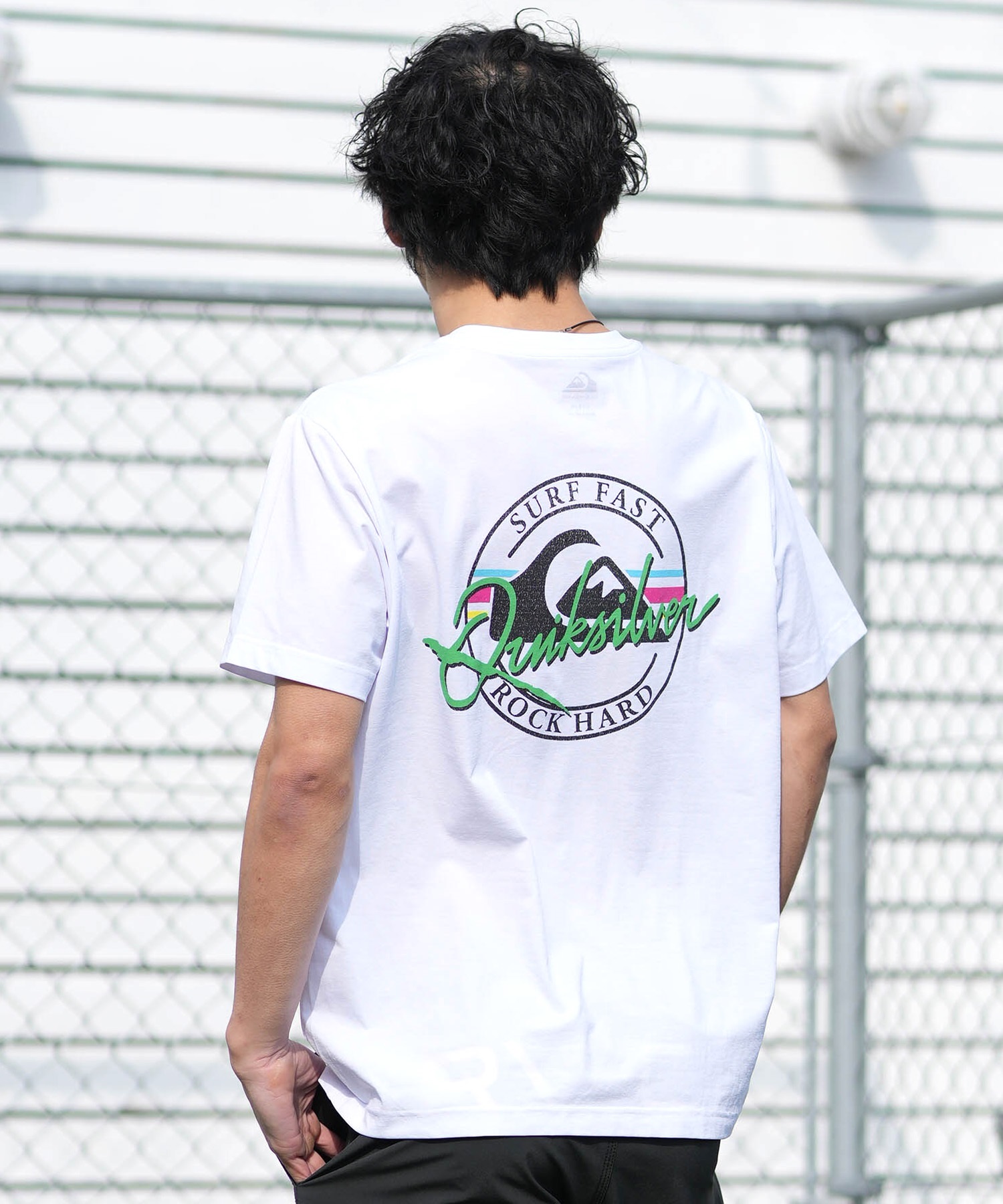 QUIKSILVER クイックシルバー 水着 ラッシュガード 半袖 Tシャツ メンズ UVカット 軽量 速乾 水陸両用 QLY261627M ムラサキスポーツ限定