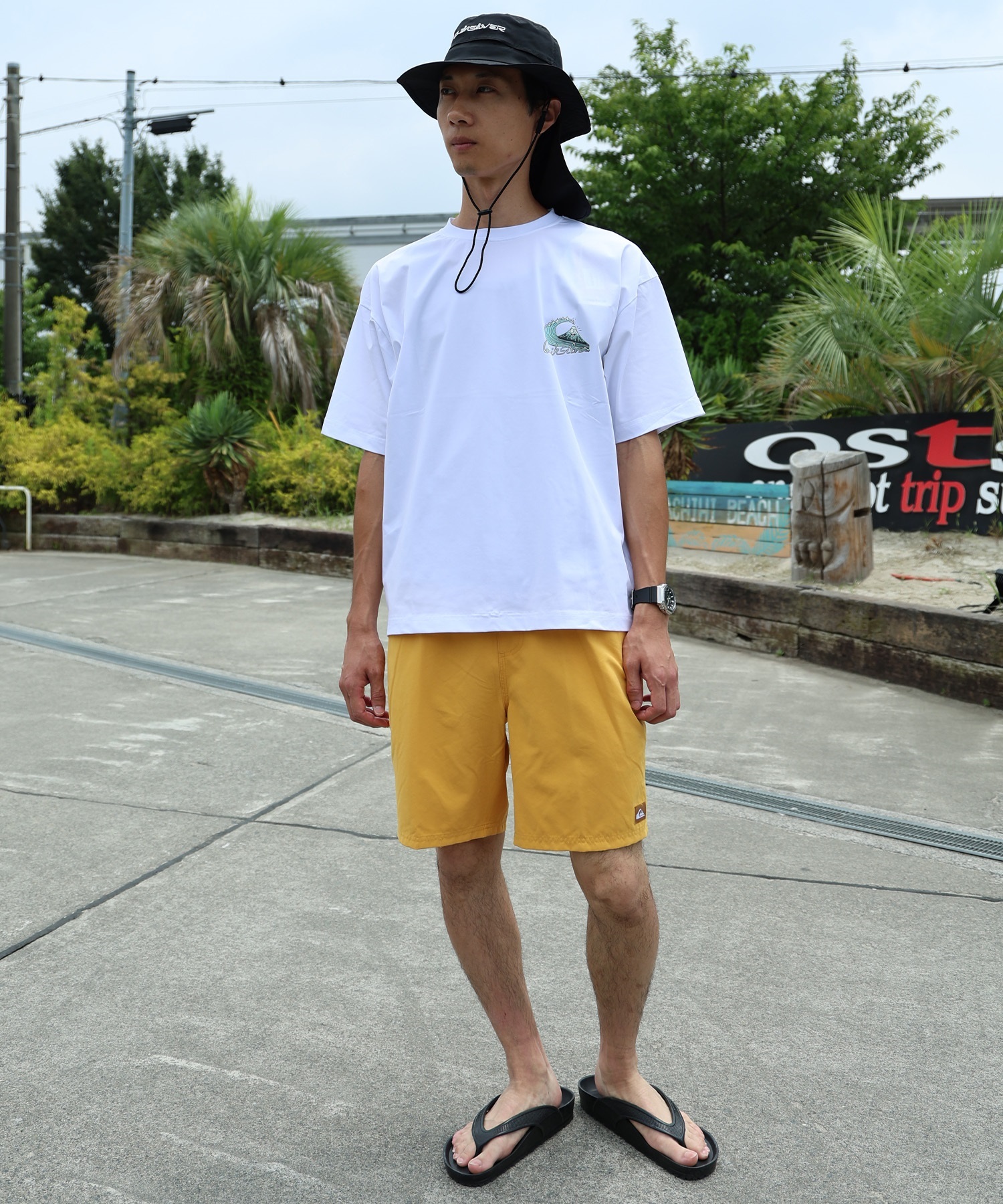 QUIKSILVER クイックシルバー 水着 ラッシュガード 半袖 Tシャツ