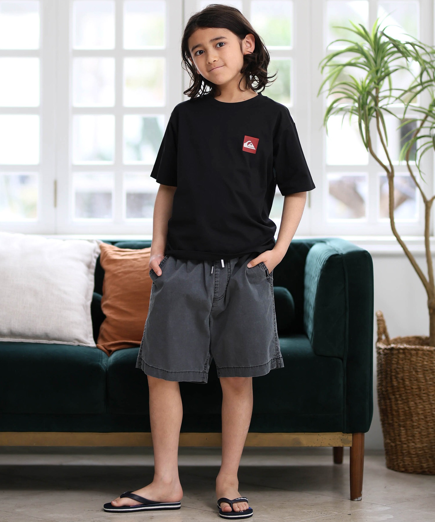 QUIKSILVER クイックシルバー 半袖 Tシャツ キッズ ジュニア 子供 ロゴ