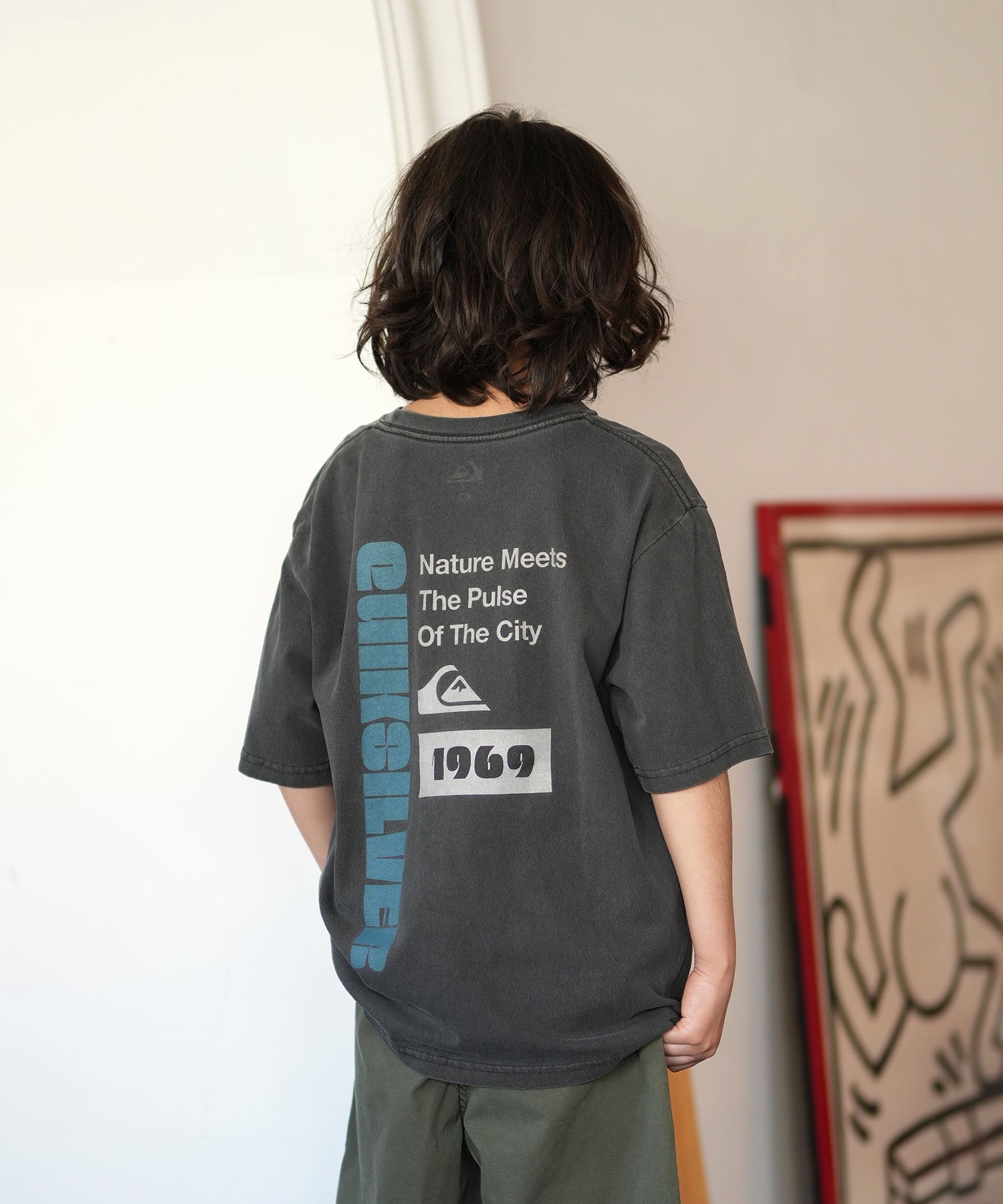 QUIKSILVER クイックシルバー 半袖 Tシャツ キッズ ジュニア 子供 バックプリント KST261001(WHT-130cm)
