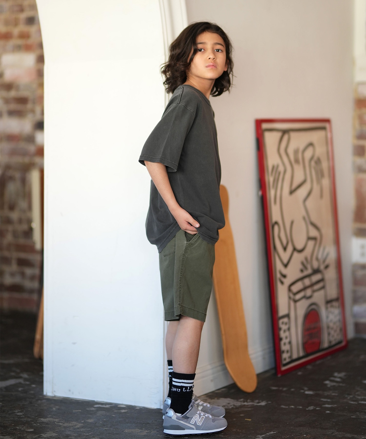 QUIKSILVER クイックシルバー 半袖 Tシャツ キッズ ジュニア 子供 バックプリント KST261001(WHT-130cm)
