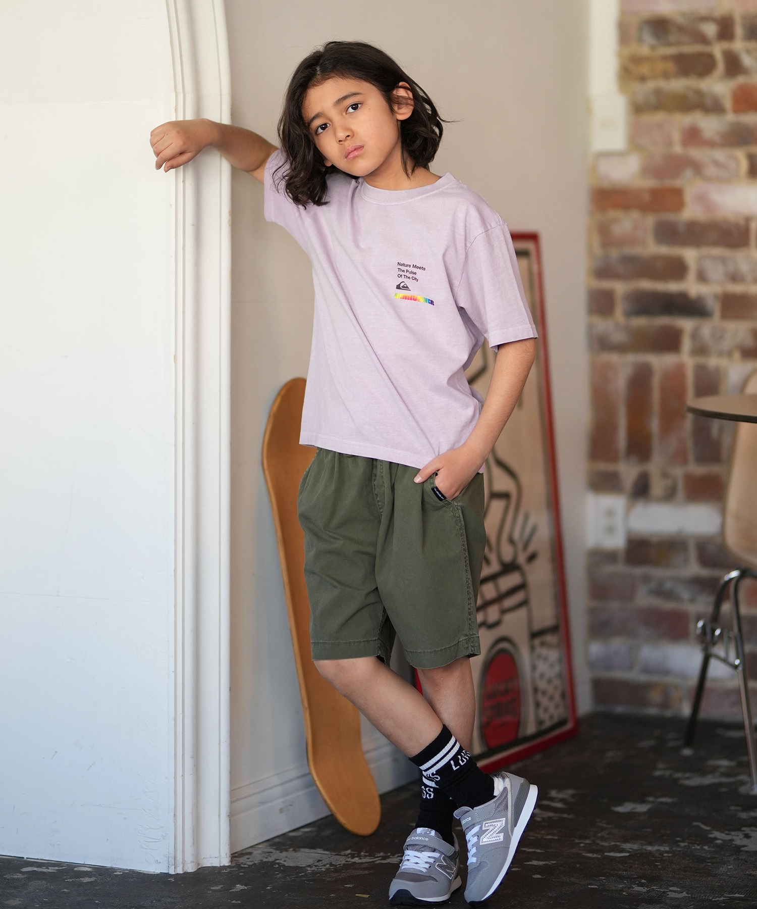 QUIKSILVER クイックシルバー 半袖 Tシャツ キッズ ジュニア 子供 バックプリント KST261001(WHT-130cm)