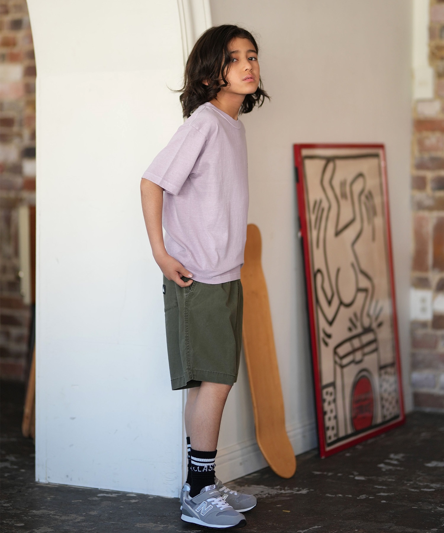 QUIKSILVER クイックシルバー 半袖 Tシャツ キッズ ジュニア 子供 バックプリント KST261001(WHT-130cm)
