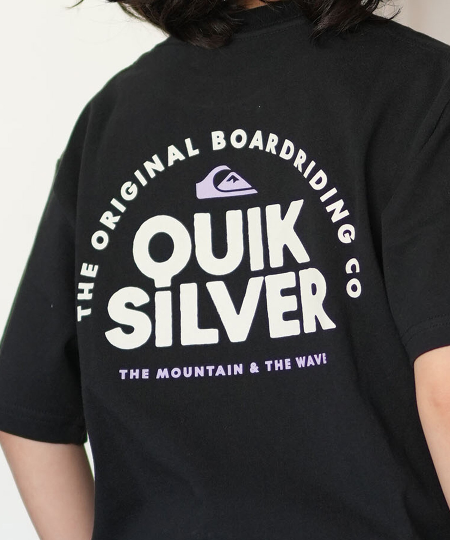 QUIKSILVER クイックシルバー 半袖 Tシャツ キッズ ジュニア 子供 バックプリント KST261601M ムラサキスポーツ限定(WHT-130cm)