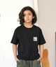 QUIKSILVER クイックシルバー 半袖 Tシャツ キッズ ジュニア 子供 バックプリント KST261602M ムラサキスポーツ限定(BLK-130cm)