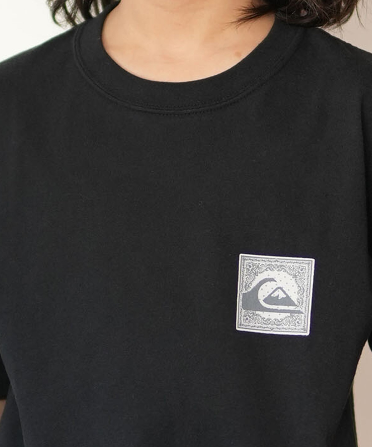QUIKSILVER クイックシルバー 半袖 Tシャツ キッズ ジュニア 子供 バックプリント KST261602M ムラサキスポーツ限定(BLK-130cm)