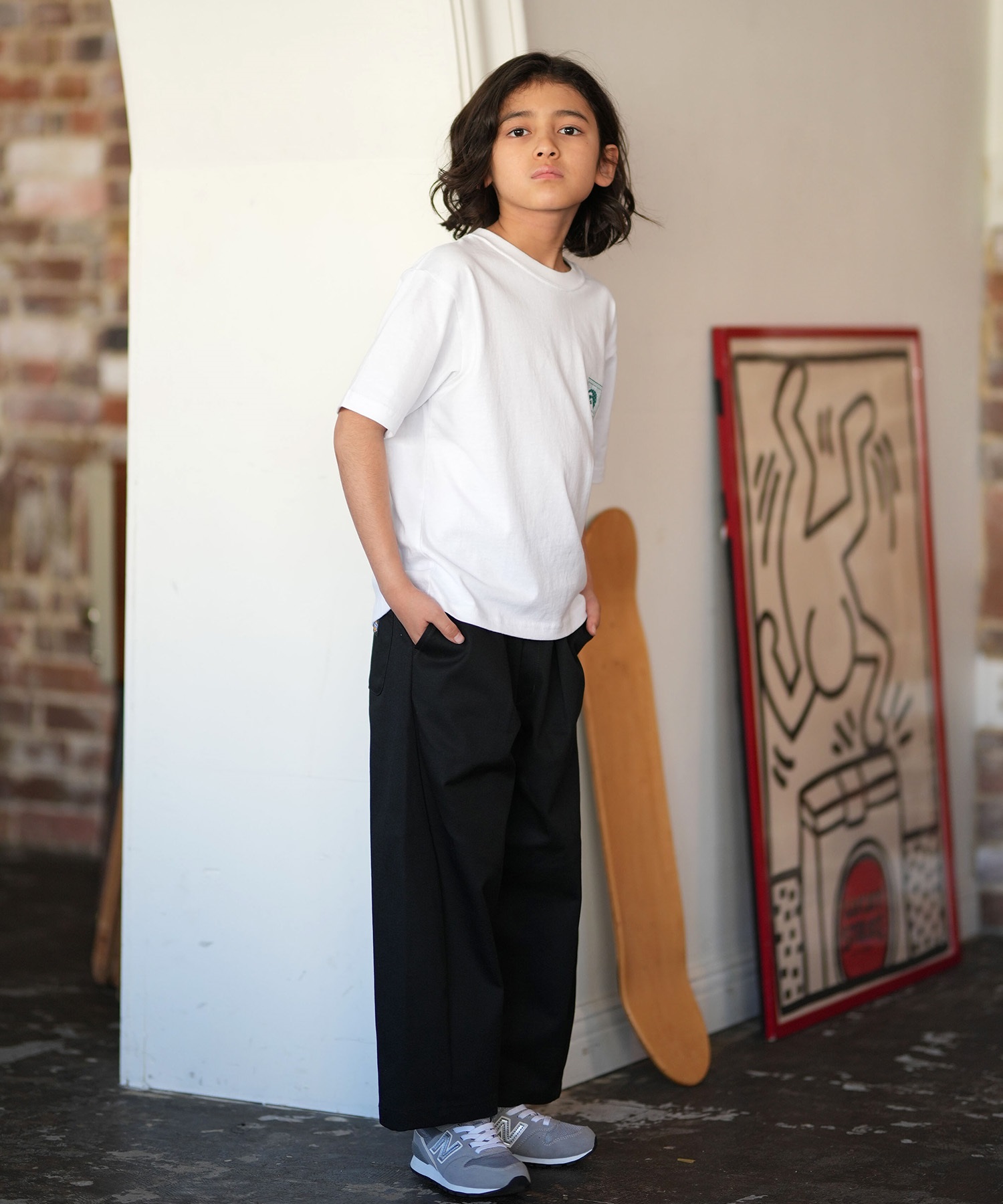 QUIKSILVER クイックシルバー 半袖 Tシャツ キッズ ジュニア 子供 バックプリント KST261602M ムラサキスポーツ限定(BLK-130cm)