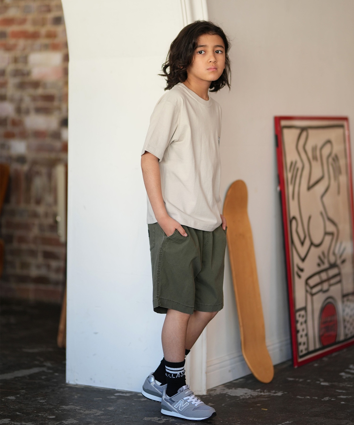 QUIKSILVER クイックシルバー 半袖 Tシャツ キッズ ジュニア 子供 バックプリント KST261602M ムラサキスポーツ限定(BLK-130cm)