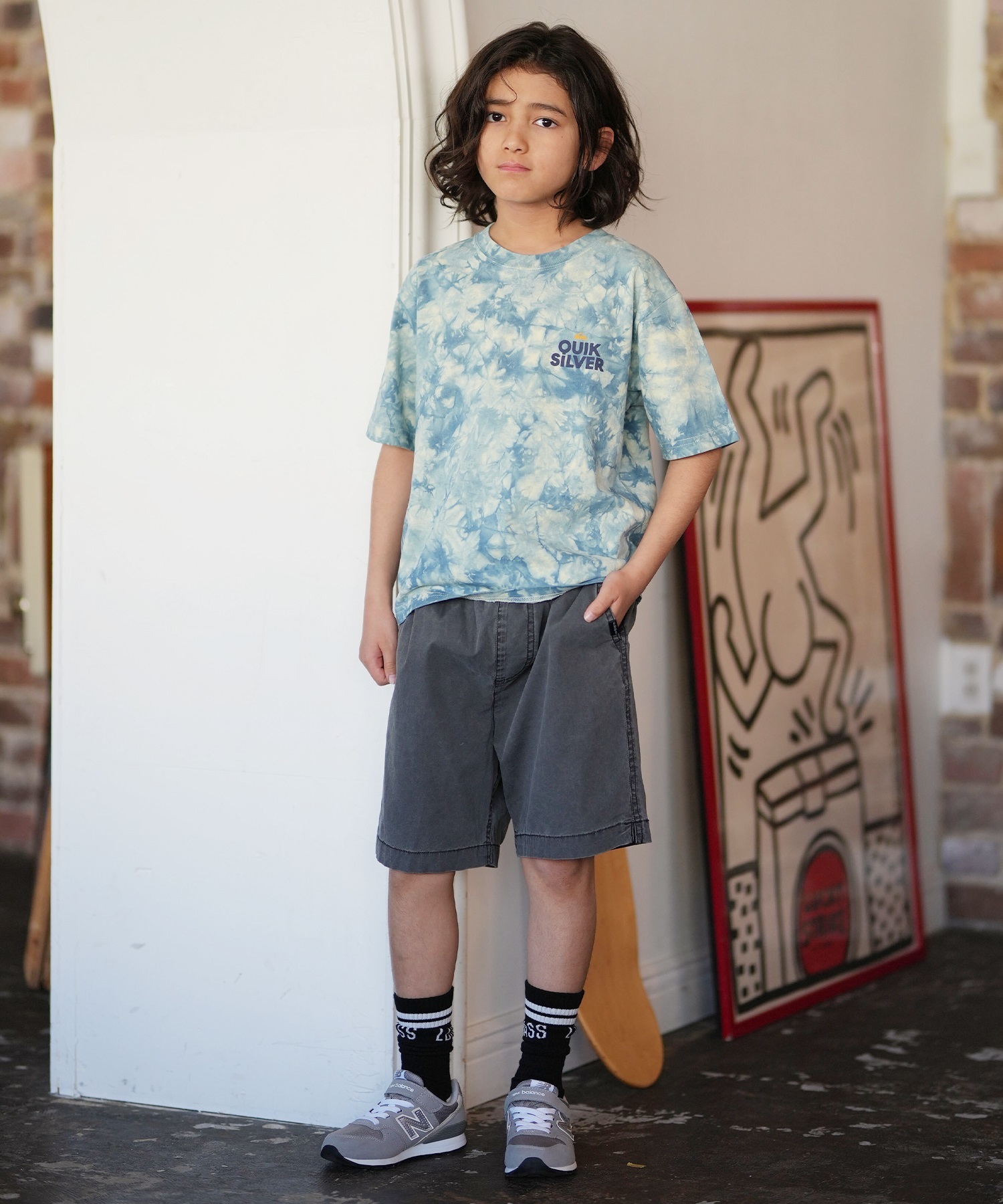 QUIKSILVER クイックシルバー ショートパンツ ハーフパンツ キッズ ジュニア TAXER YOUTH KWS261011(KVJ0-130cm)