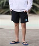 QUIKSILVER クイックシルバー 水着 海パン トランクス サーフパンツ キッズ ジュニア 子供 水陸両用 速乾 SOLID VOLLEY YOUTH 16NB KBS262001(BLK-130cm)