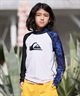 QUIKSILVER クイックシルバー 水着 ラッシュガード 長袖 Tシャツ ロンT キッズ ALL TIME LR YOUTH KLY261001(CRY-120cm)