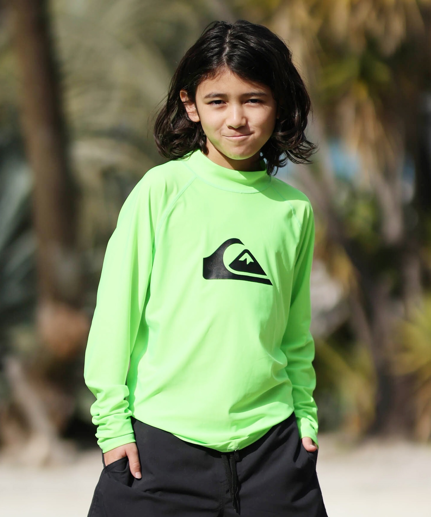 QUIKSILVER クイックシルバー 水着 ラッシュガード 長袖 Tシャツ ロンT