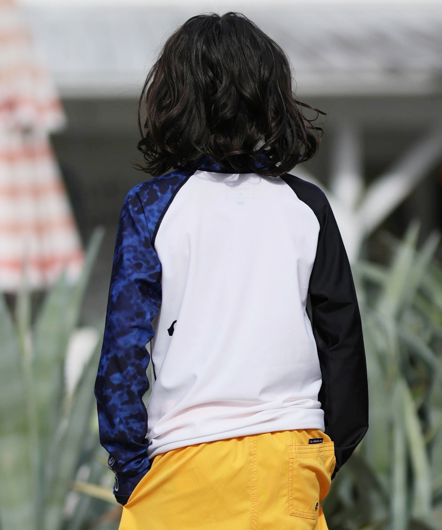 QUIKSILVER クイックシルバー 水着 ラッシュガード 長袖 Tシャツ ロンT キッズ ALL TIME LR YOUTH KLY261001(CRY-120cm)