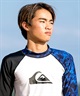 QUIKSILVER クイックシルバー 水着 ラッシュガード 長袖 Tシャツ ロンT キッズ ALL TIME LR YOUTH KLY261001(CRY-120cm)