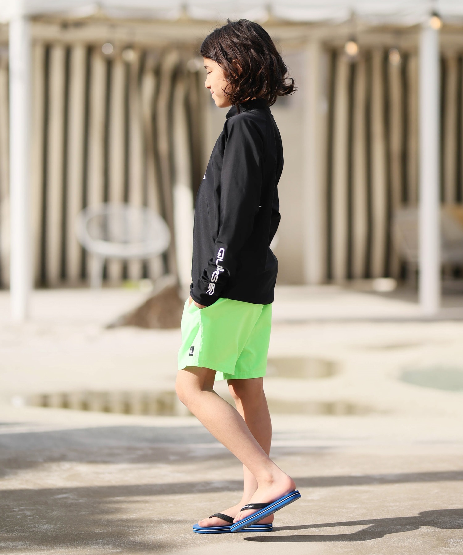 QUIKSILVER クイックシルバー 水着 ラッシュガード 長袖 Tシャツ ロンT