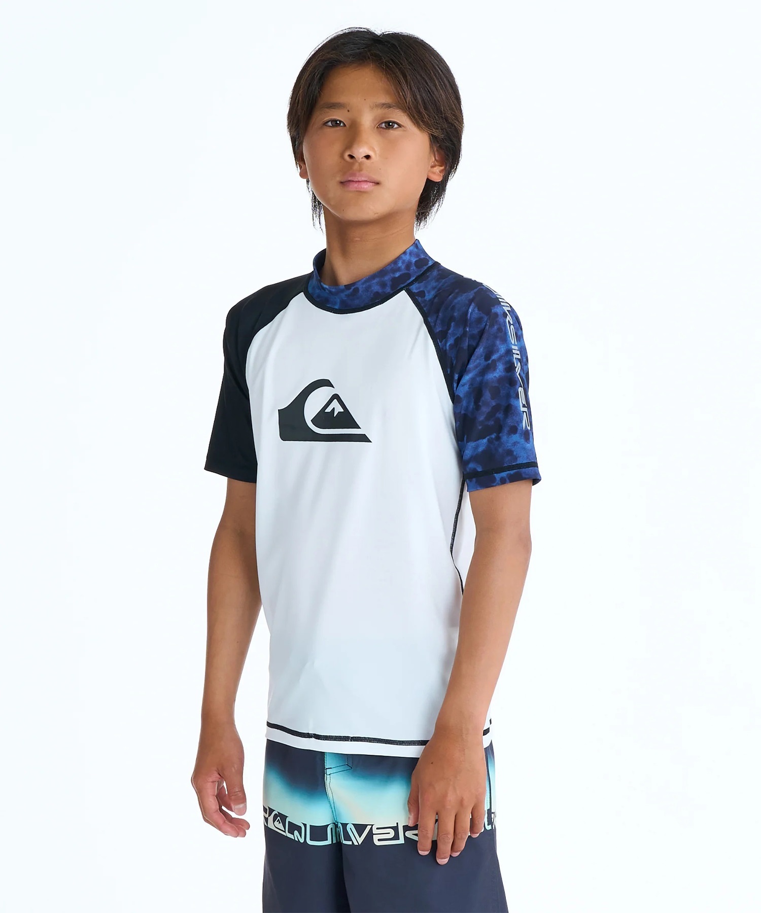 QUIKSILVER クイックシルバー 水着 ラッシュガード 半袖 Tシャツ