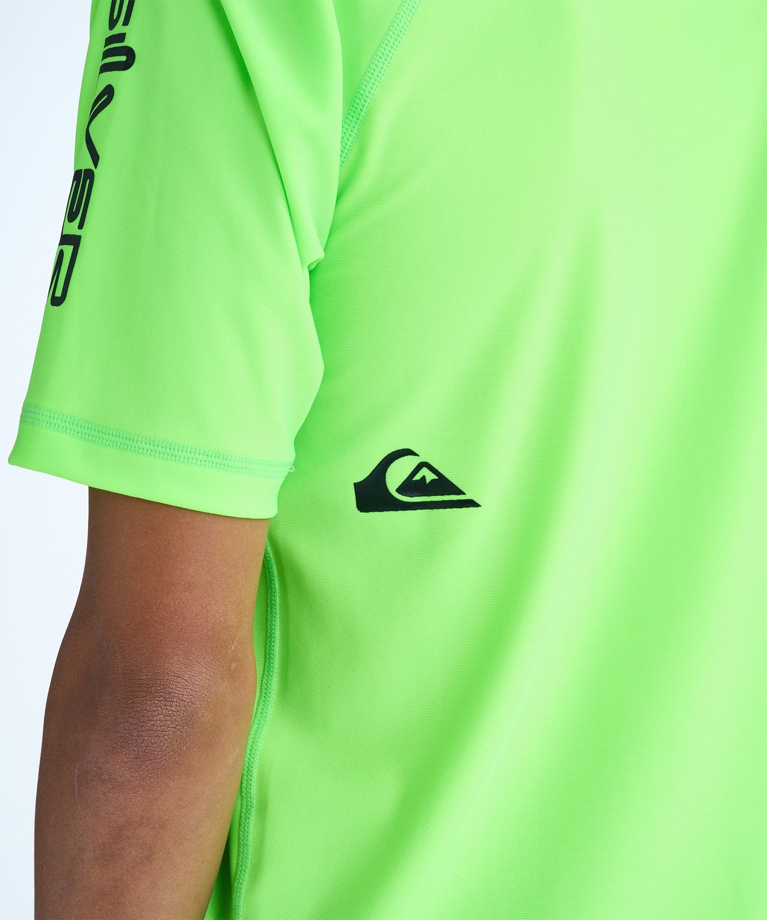 QUIKSILVER クイックシルバー 水着 ラッシュガード 半袖 Tシャツ キッズ ジュニア ALL TIME SR YOUTH KLY261003(GRN-120cm)