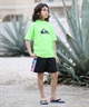 QUIKSILVER クイックシルバー 水着 ラッシュガード 半袖 Tシャツ キッズ ジュニア ALL TIME SR YOUTH KLY261003(GRN-120cm)