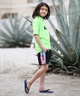 QUIKSILVER クイックシルバー 水着 ラッシュガード 半袖 Tシャツ キッズ ジュニア ALL TIME SR YOUTH KLY261003(GRN-120cm)
