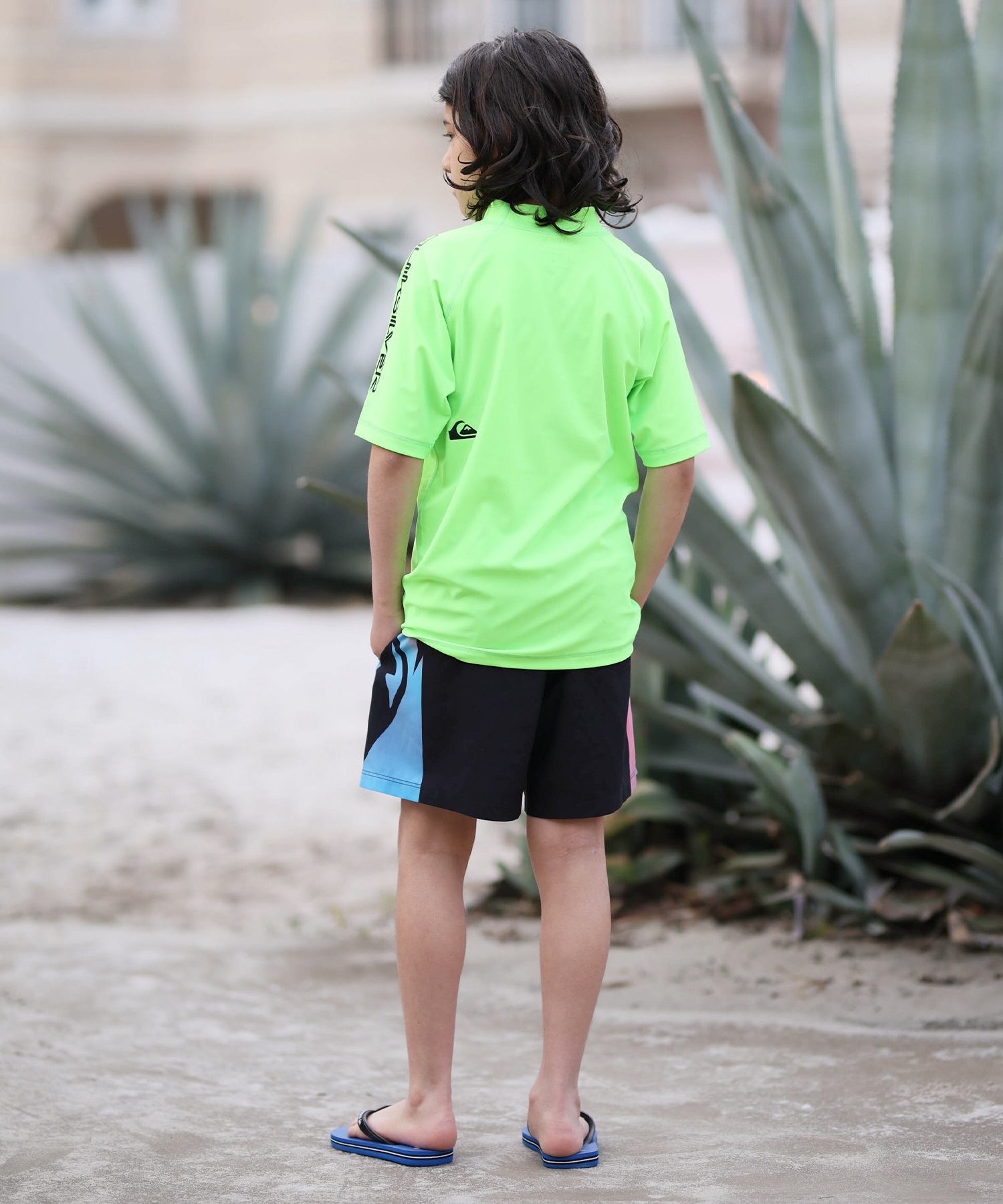 QUIKSILVER クイックシルバー 水着 ラッシュガード 半袖 Tシャツ