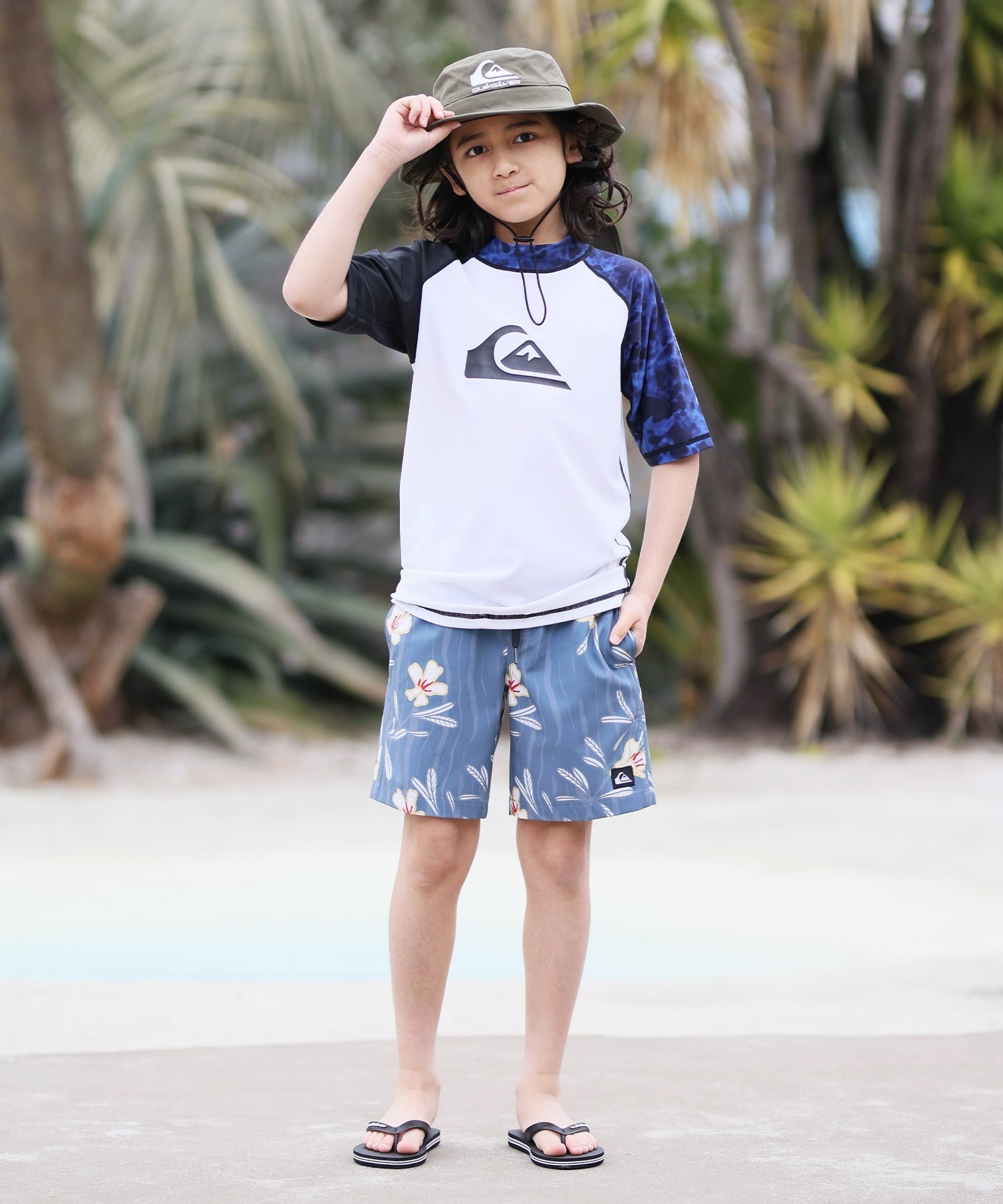 QUIKSILVER クイックシルバー ハット サーフハット キッズ BOY WR UV