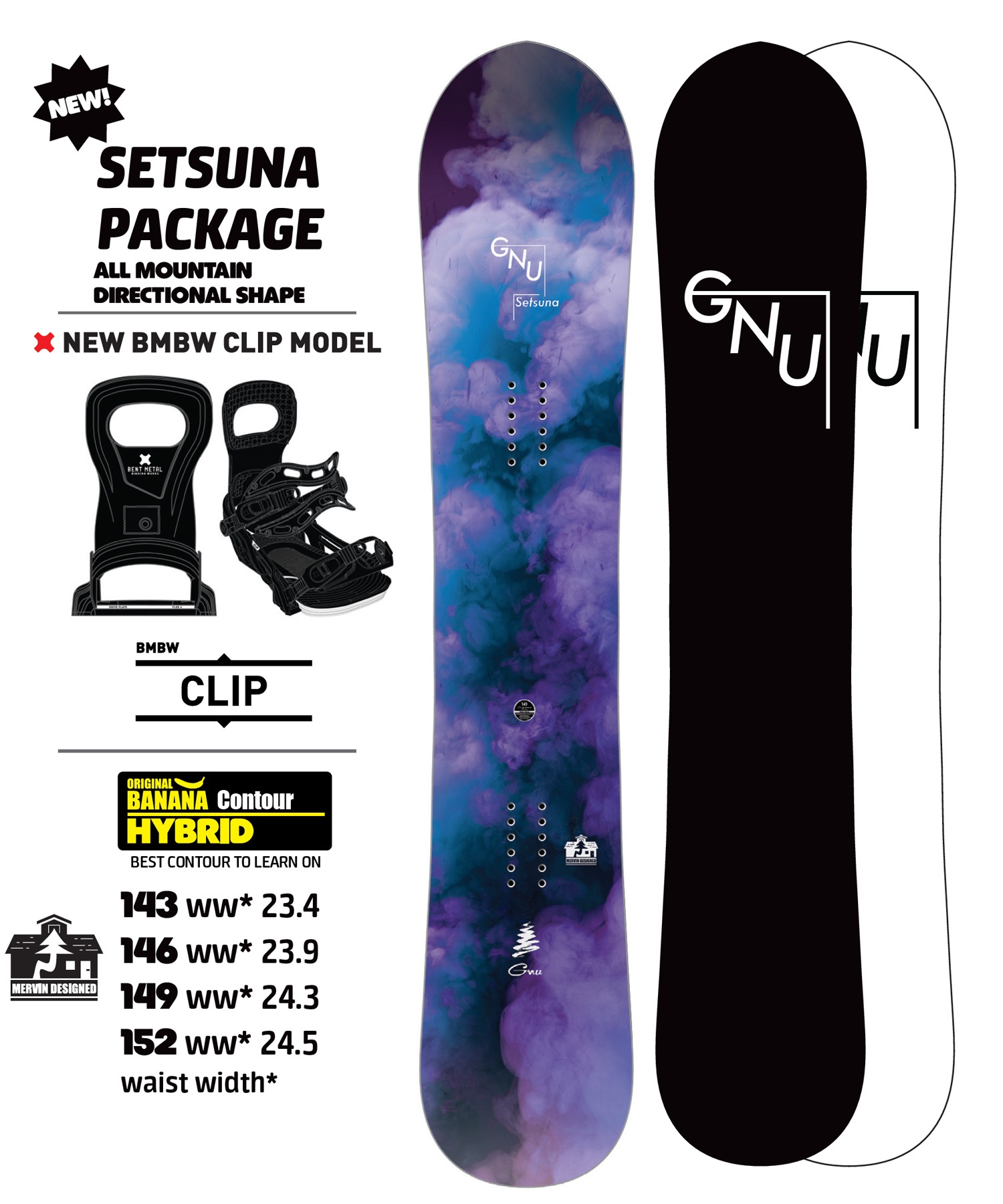 GNU グヌー セツナパッケージ SETSUNA PACKAGE スノーボード 板 