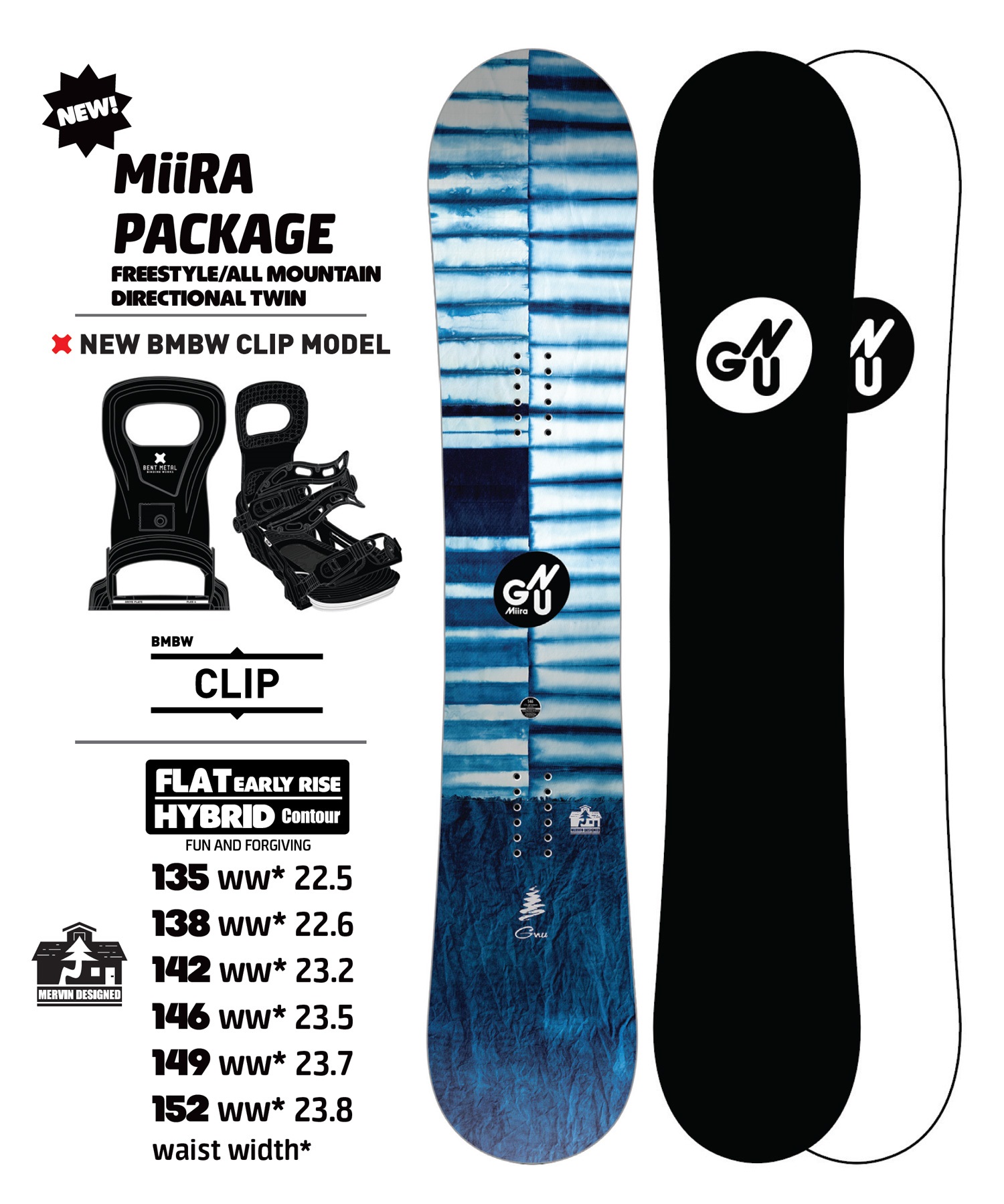 GNU グヌー ミイラパッケージ MIIRA PACKAGE スノーボード 板
