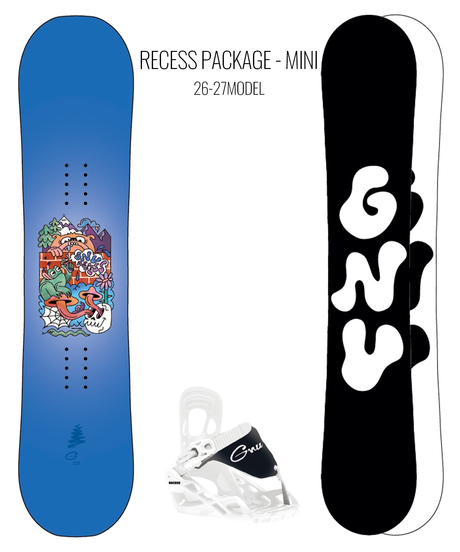 GNU グヌー リセスミニパッケージ RECESS PACKAGE - MINI スノーボード