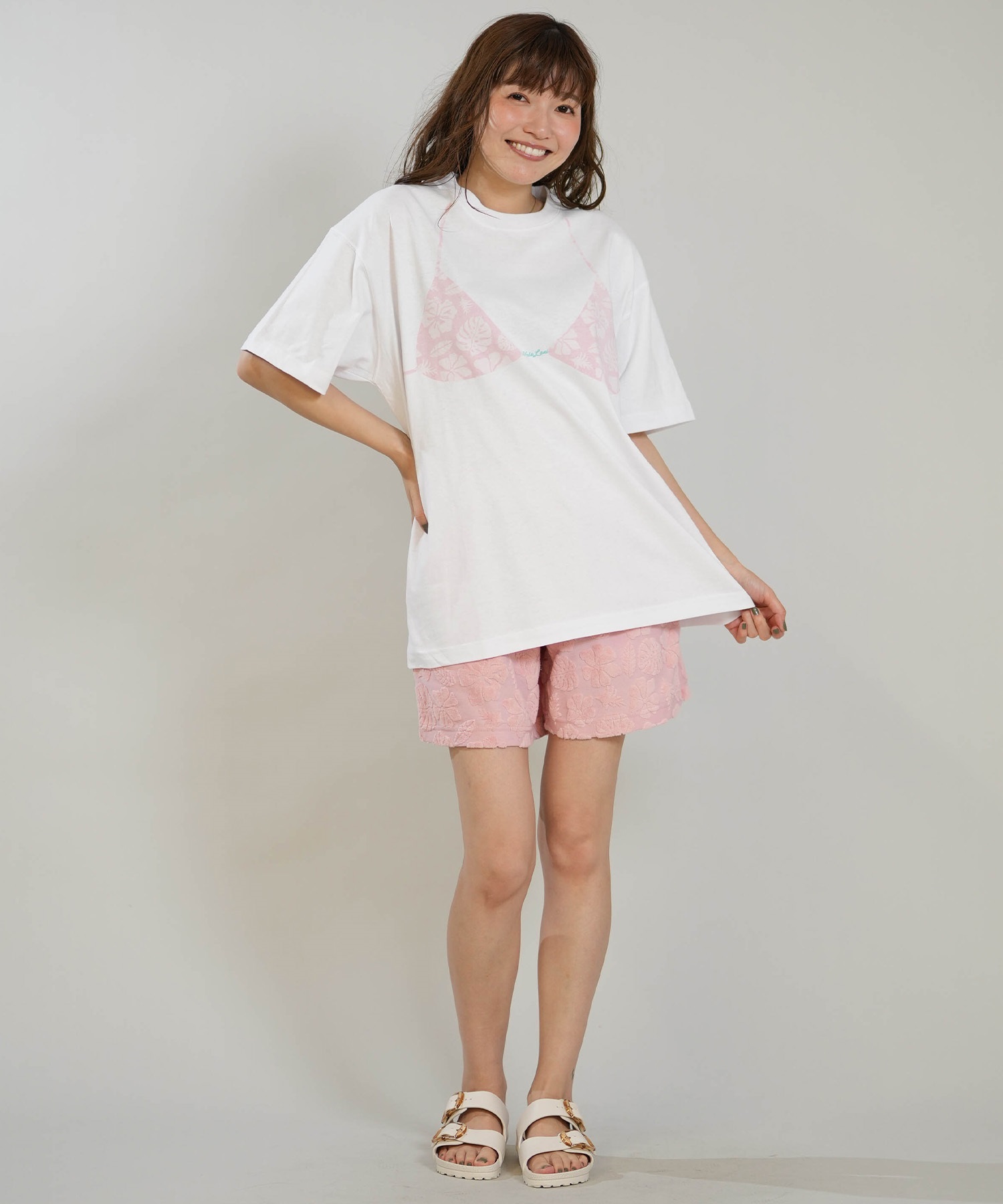 HULALANI フララニ 半袖 Tシャツ レディース ビキニプリント