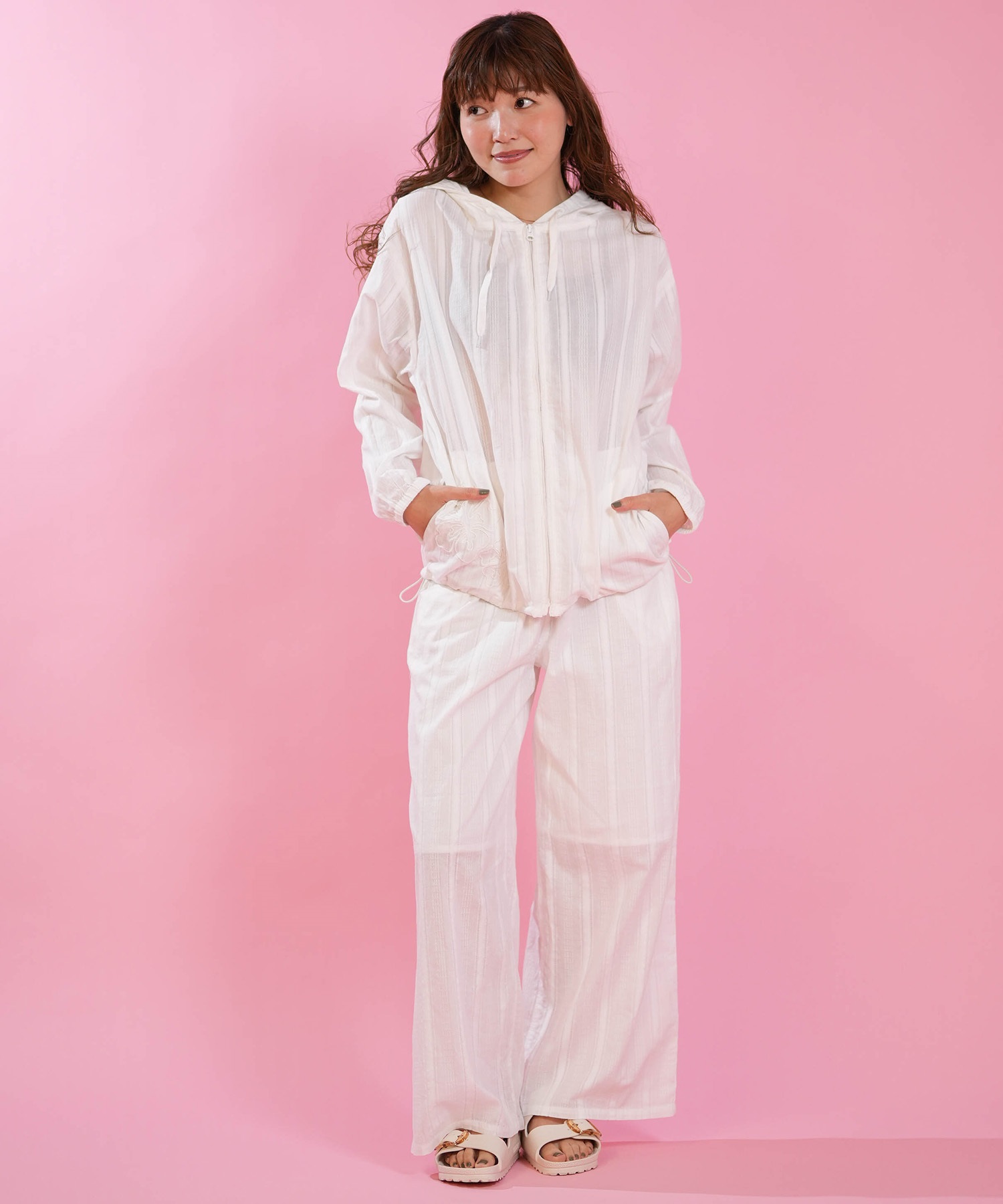 はらぱん ロングタイプ HULALANI フララニ ロングパンツ レディース シンプル 263HU2LP184