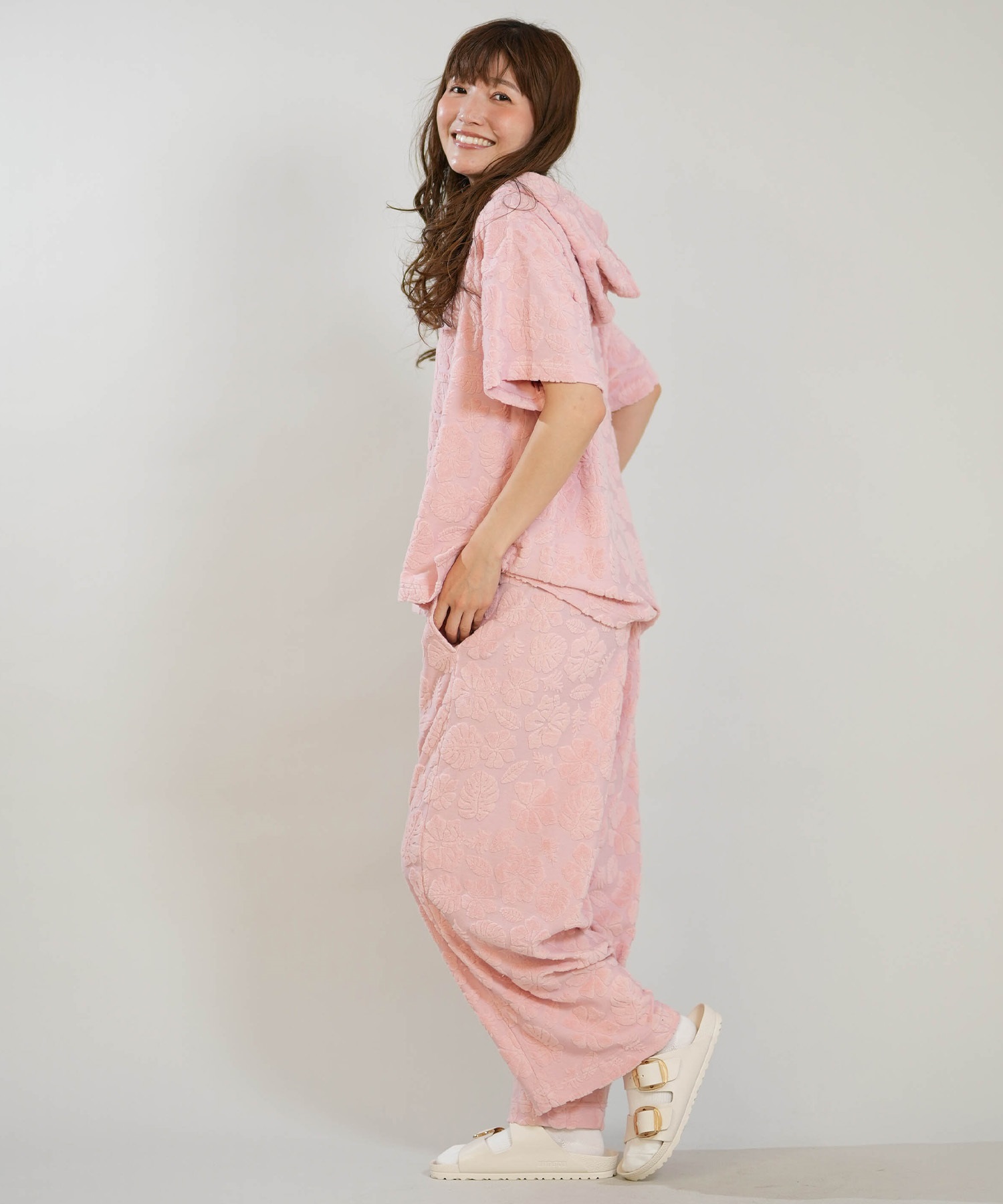 HULALANI フララニ ロングパンツ レディース ワイドシルエット