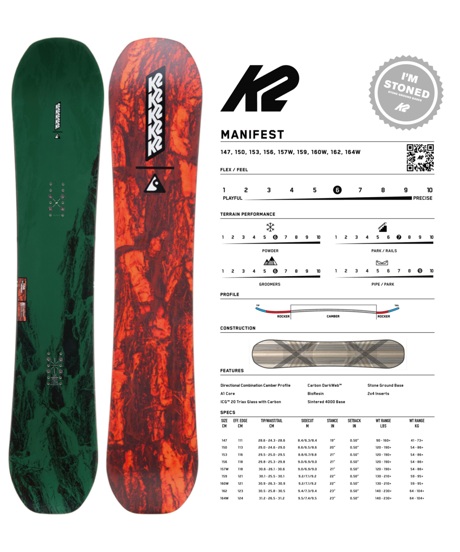 K2 ケーツー マニフェスト MANIFEST スノーボード 板 ディレクショナル